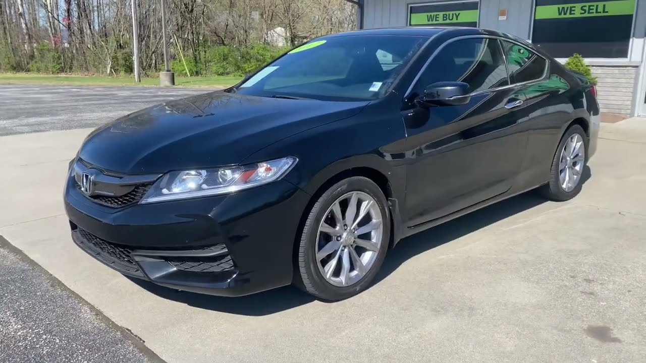 New Arrival And Review 2017 Honda Accord EX-L Coupe 4 cyl Last of the mid size 2 door coupes SOLD