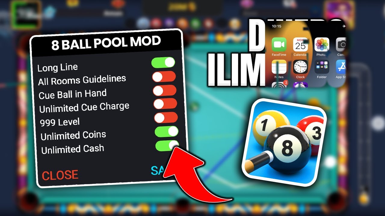 🏆 8 BALL POOL DINERO ILIMITADO 2026 🎱 MOD MENU Actualizado | Mesas Premium Sin Límites