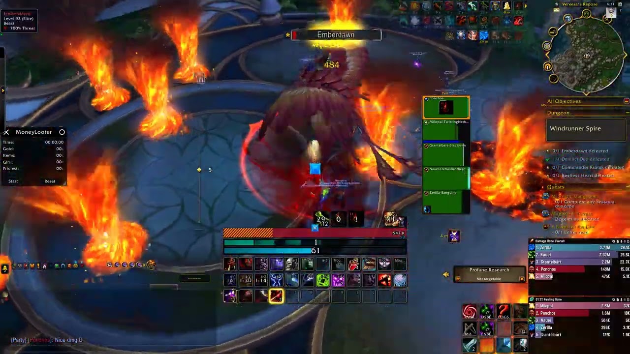Midnight: Blood Death Knight - Mythic Windrunner Spire - This Guys Have Damage