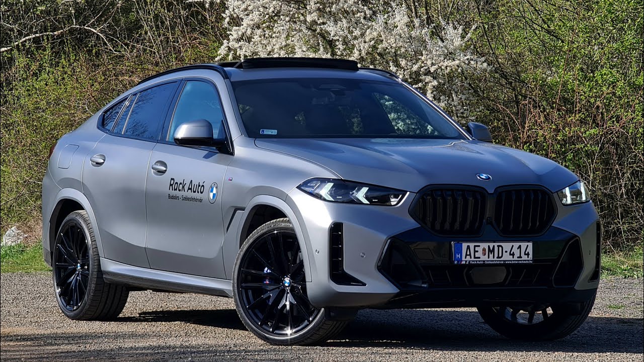 Facelift 2024 BMW X6 xDrive40d M Sport 3.0 353HP Steptronic Sport Frozen Pure Grey