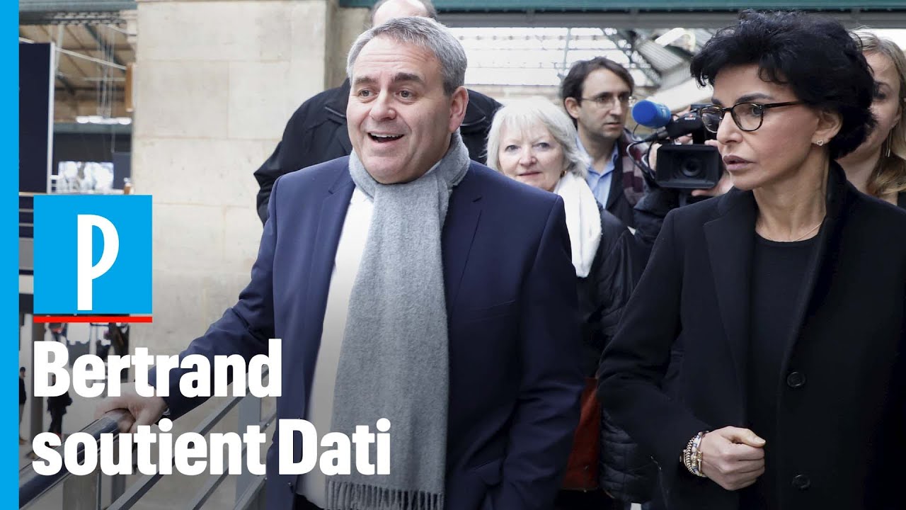 Municipales &agrave; Paris : Rachida Dati s'affiche avec Xavier Bertrand &agrave; la gare du Nord