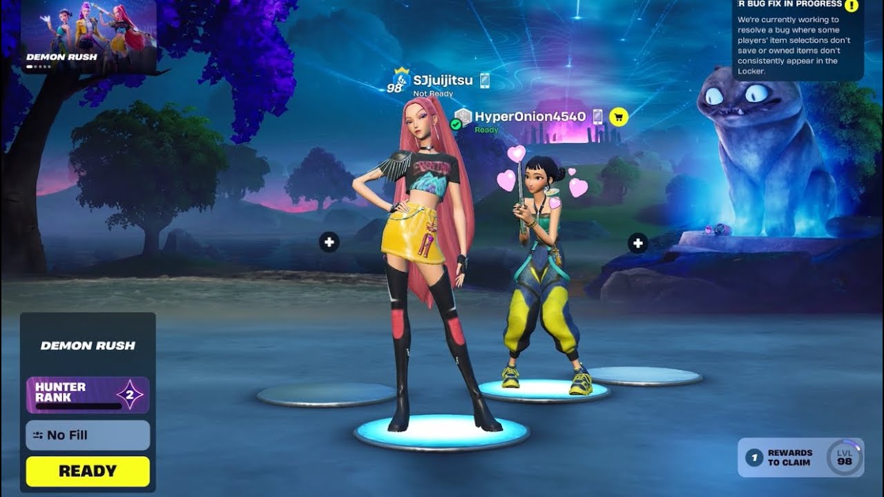 K POP DEMON HUNTERS FORTNITE Gameplay & Reaction! 