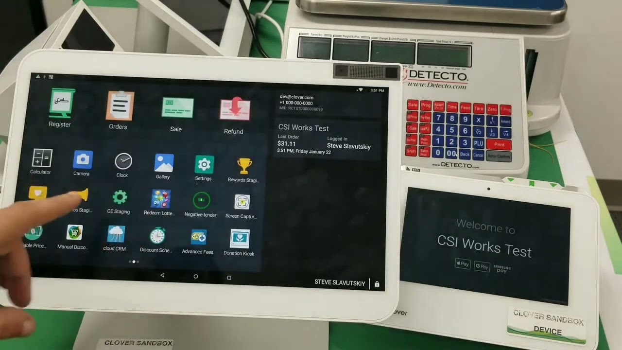 How to Setup Detecto Scale with Clover Via Barcode  Label