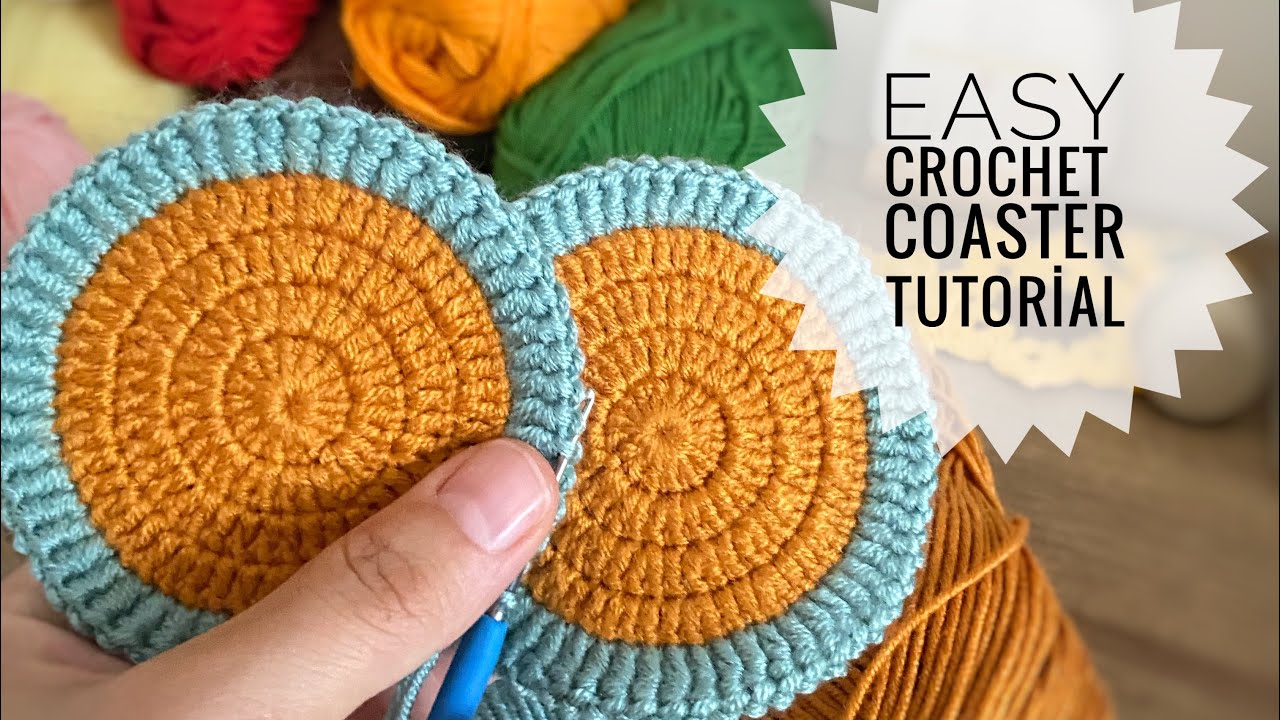 Crochet Coaster Tutorial | Easy & Beginner Friendly (Bardak altlığı tarifi )