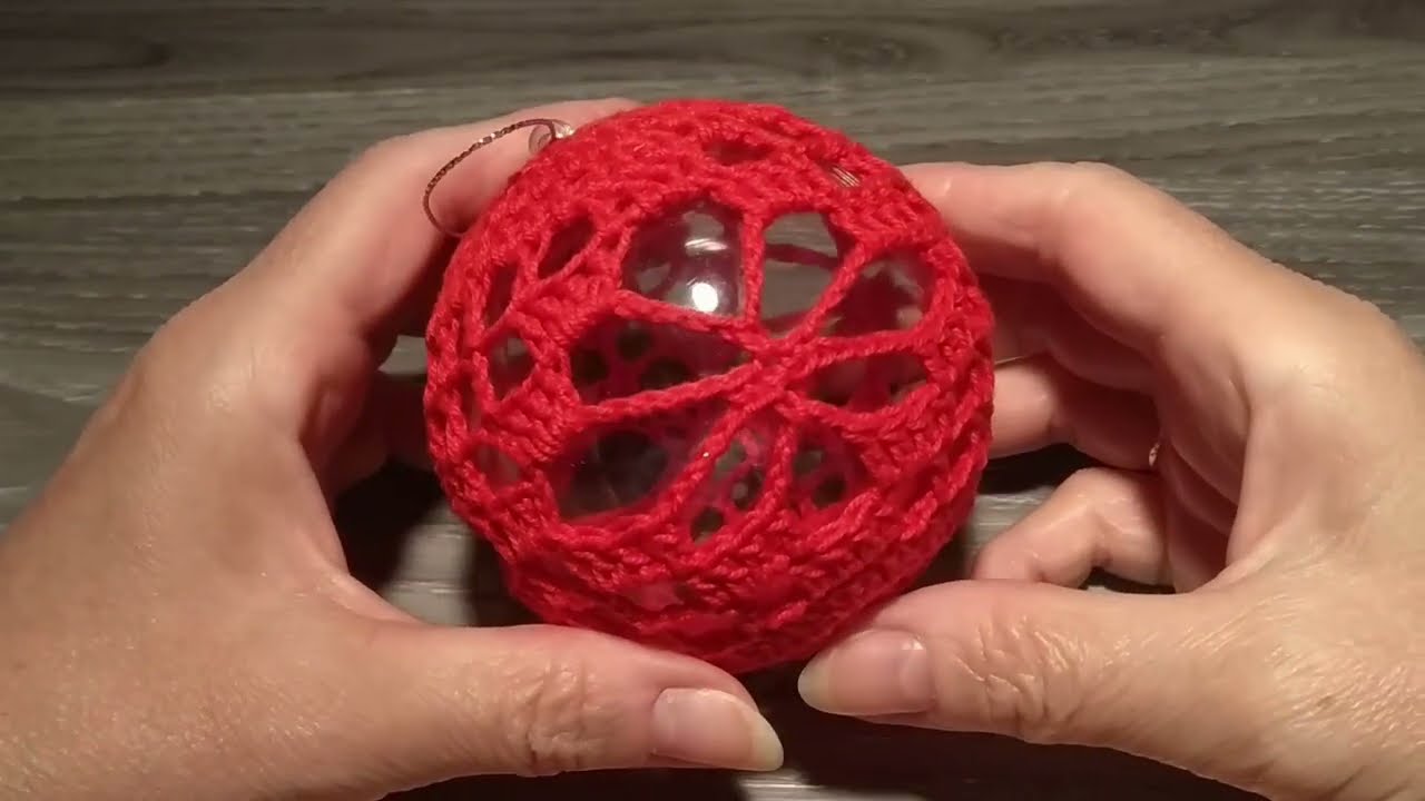 Pallina di Natale Uncinetto Tutorial ⭐ Crochet Christmas Ball Ornaments 🎁 Esfera de Navidad Crochet