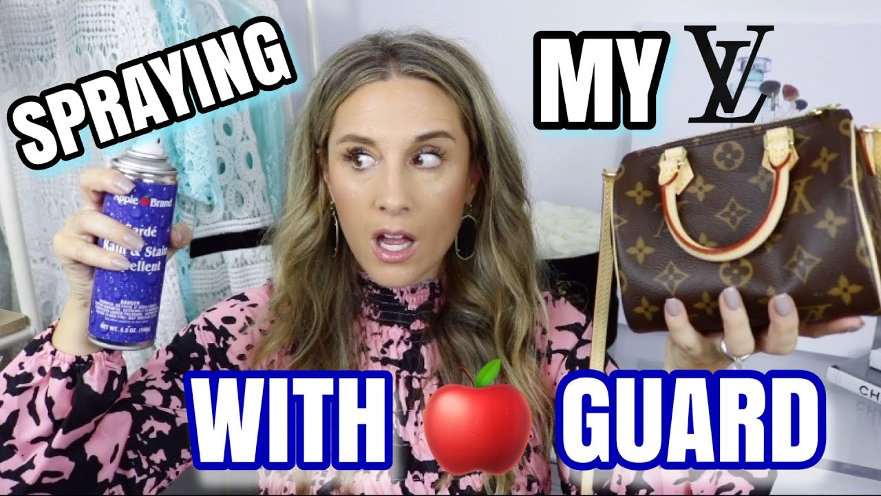 SPRAYING MY Louis Vuitton NANO SPEEDY WITH APPLE GUARD SPRAY