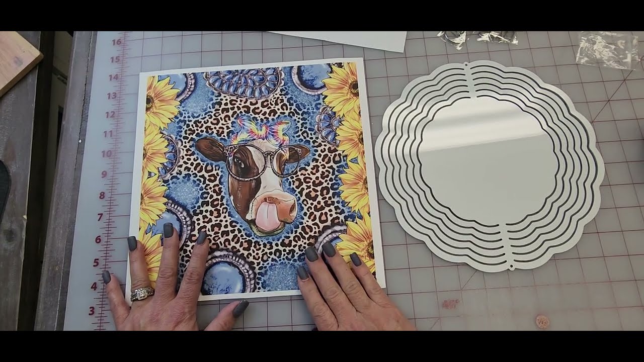 Sublimation on a Circle Wind Spinner Available at Creative Design & Supply #sublimation