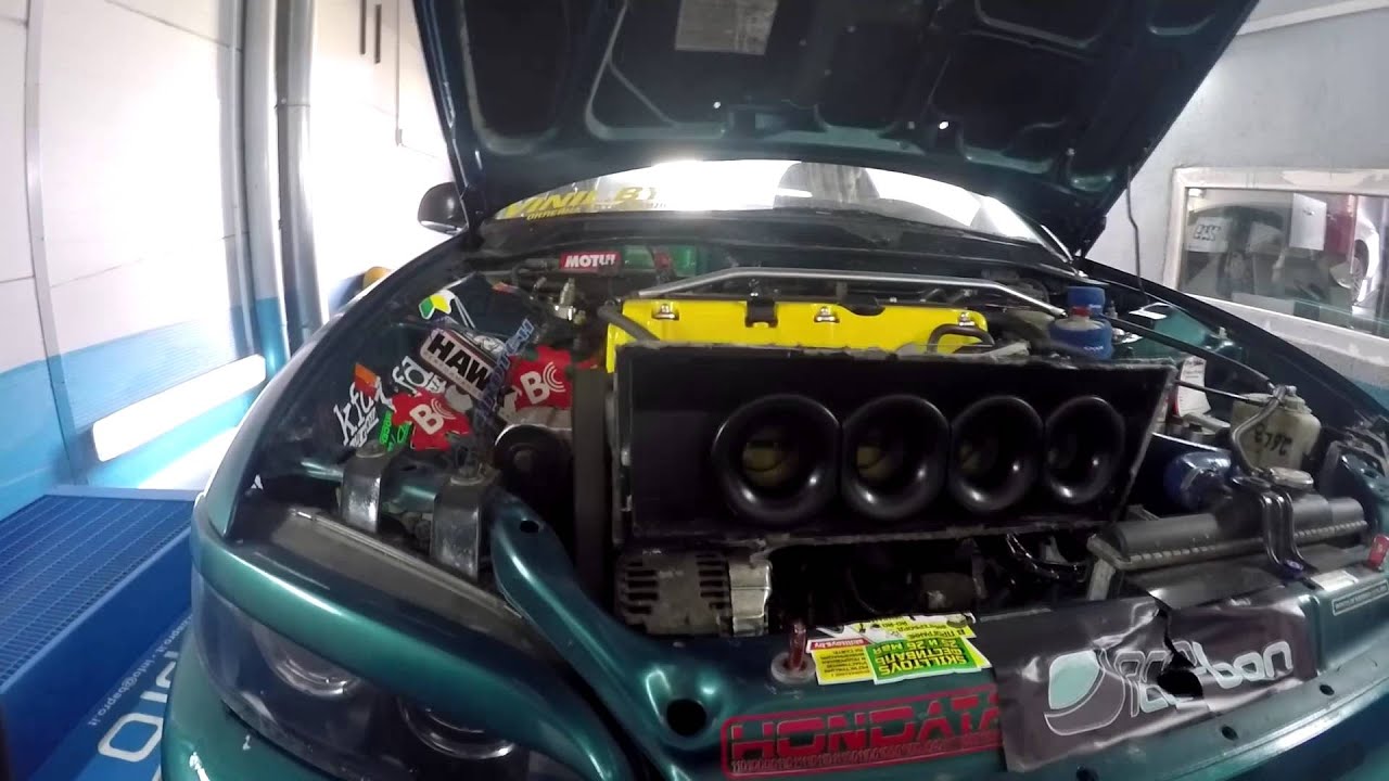 obx ITBs K20 swapped eg blows up on dyno