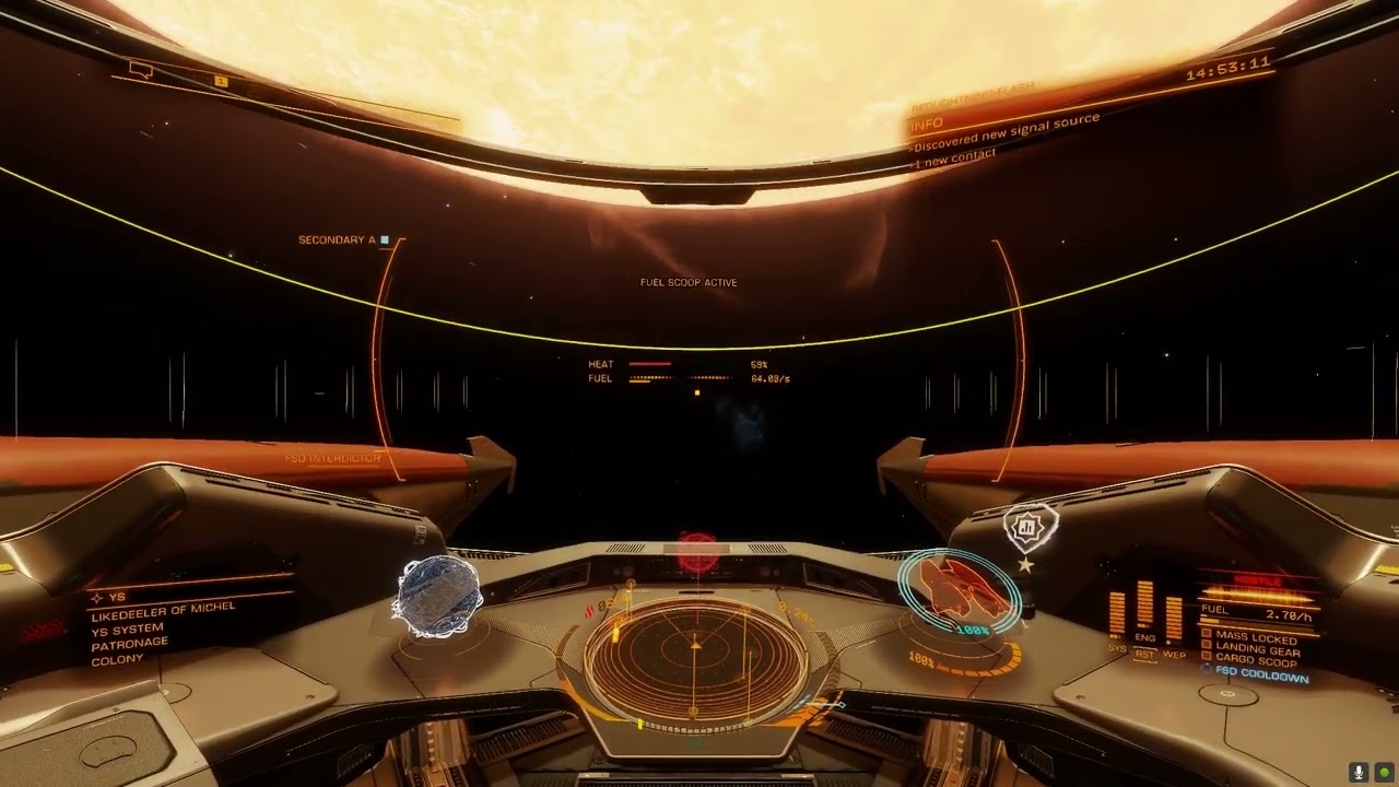 Mamba Fuel scoop tests using overcharged