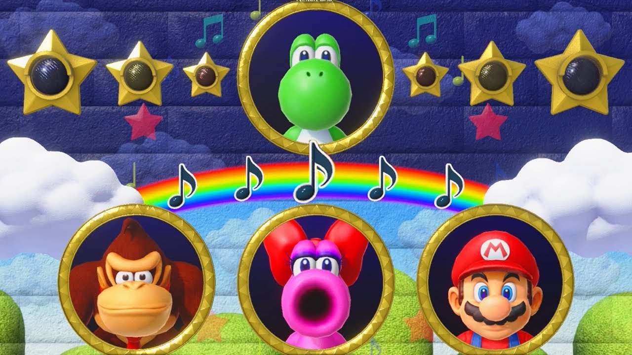 Mario Party Superstars - Yoshi Is Unlucky - Yoshi vs Mario vs Birdo vs Donkey Kong
