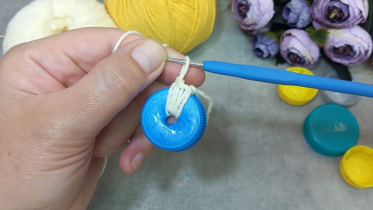 ⭐️wow⭐️ Very easy two-color crochet motif model explanation #crochet #knitting