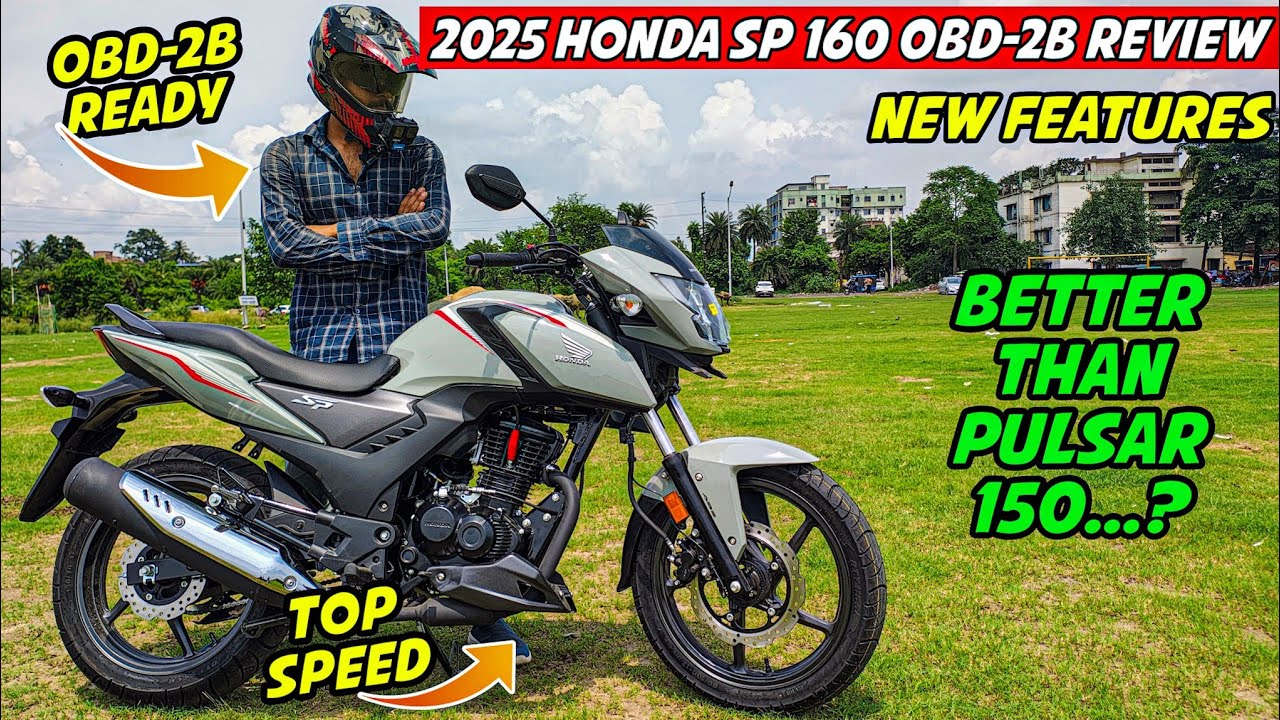 2025 New Honda SP 160 OBD-2B Review || TFT Display & Mileage test - Better than Pulsar 150..?