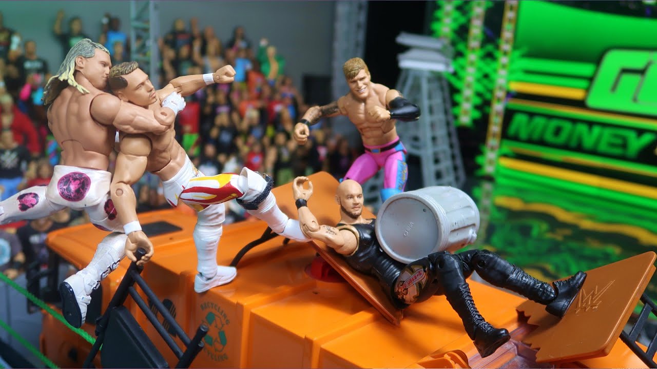WSC & MDT VS ZIGGLER & CORBIN FALLS COUNT ANYWHERE ACTION FIGURE MATCH!