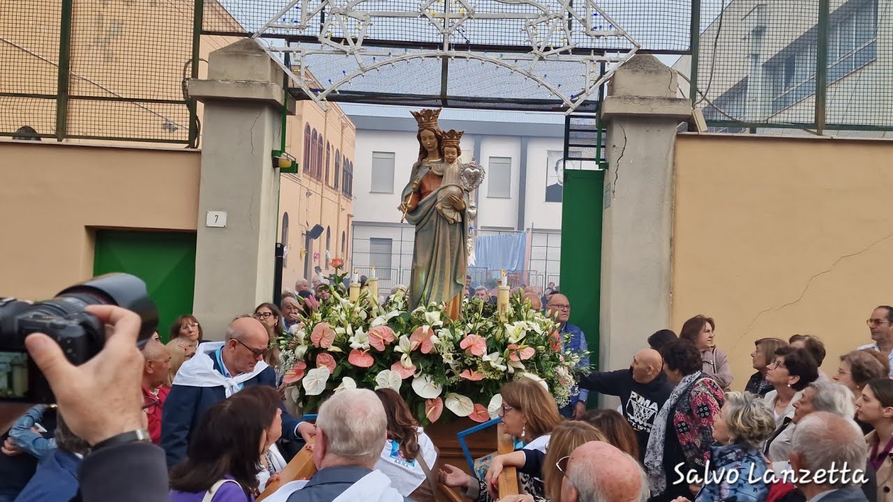 (PALERMO) PROCESSIONE DI MARIA SS. AUSILIATRICE ALL'ARENELLA (4K) 24/05/2025