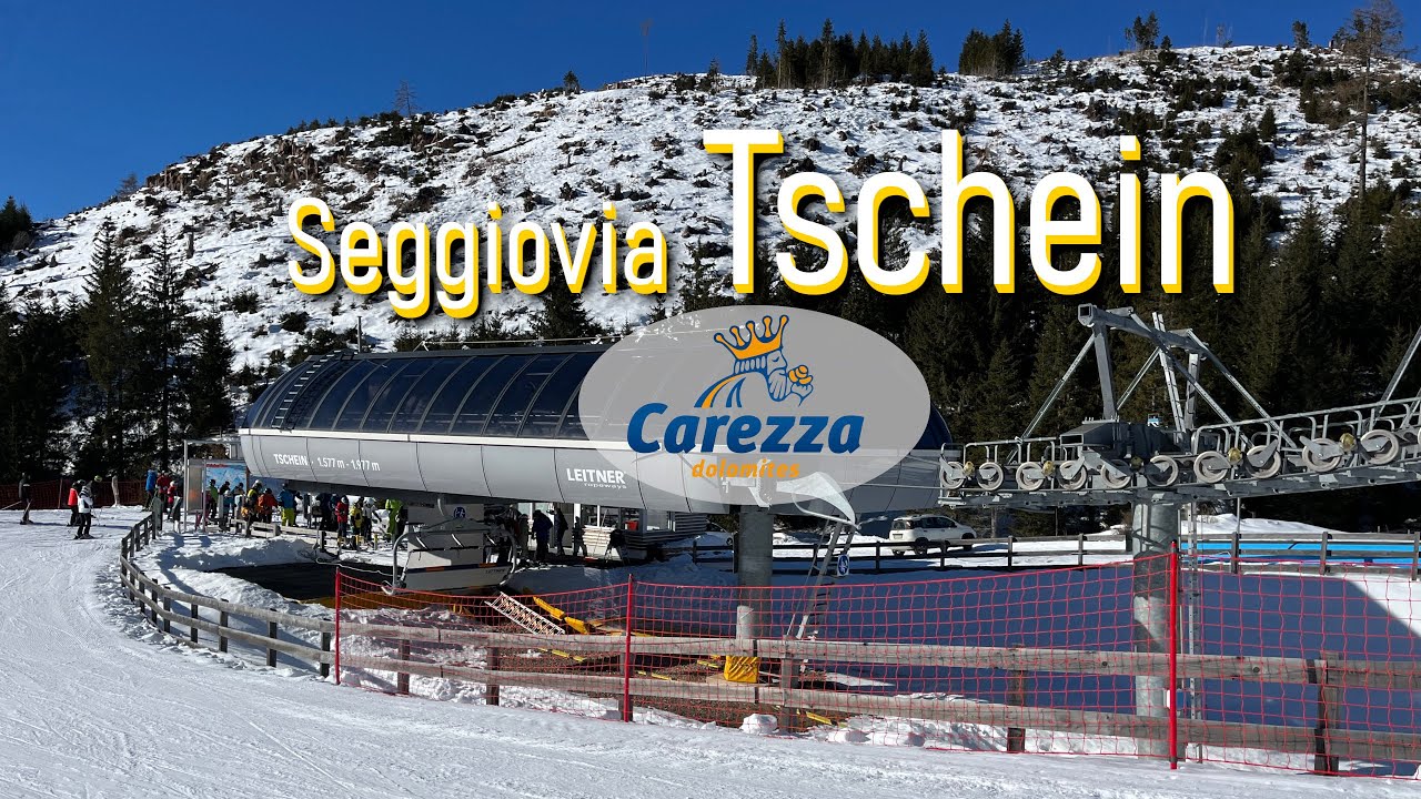 Seggiovia Tschein: veloce e soleggiata risalita ai piedi del Catinaccio #dolomitisuperski #skiing