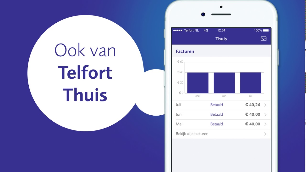 Precies weten wat je verbruikt met de Mijn Telfort app - iOS