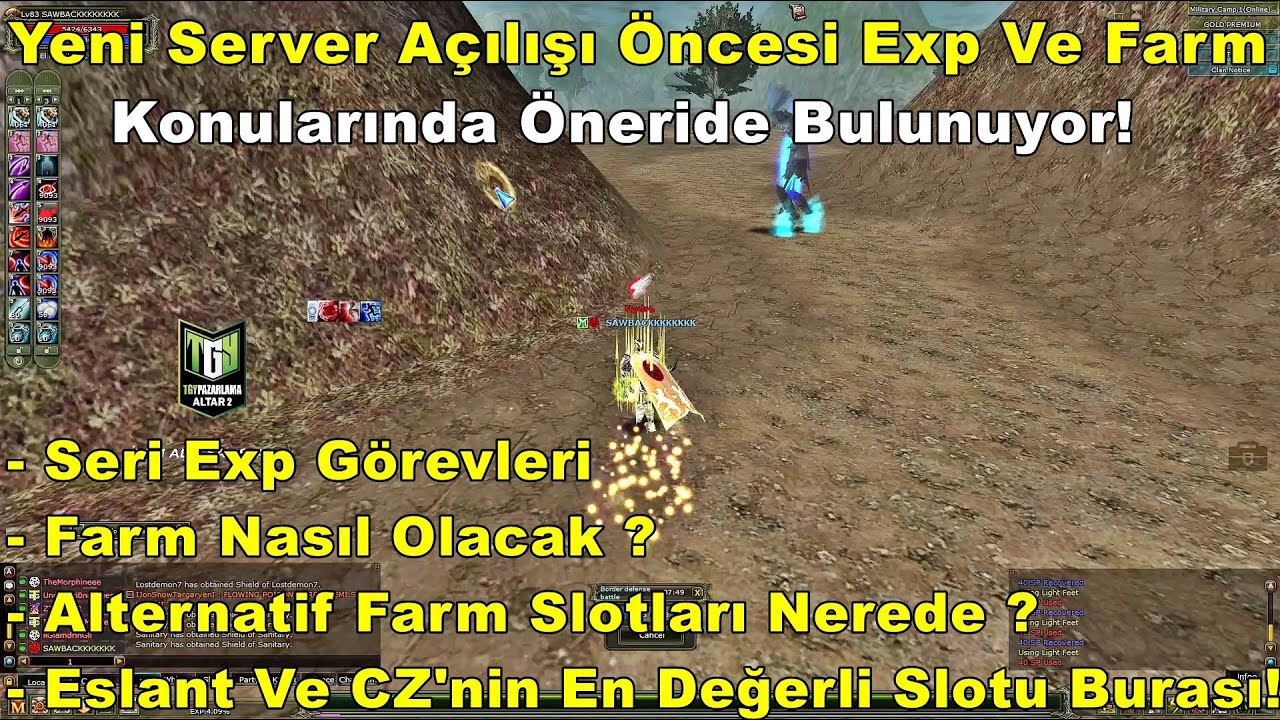 Milchman - Yeni Server A&ccedil;ılışı &Ouml;ncesi Exp Ve Farm Konularında &Ouml;neride Bulunuyor! | Knight Online