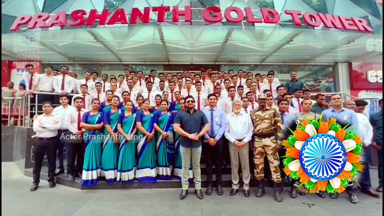75th Independence day celebrations at Prashanth Gold Tower, Chennai - Actor Prashanth, Thiagarajan