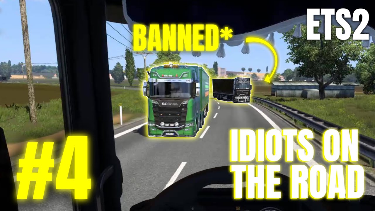 Best IDIOTS on the road & Funny Moments! | ETS2MP - #4