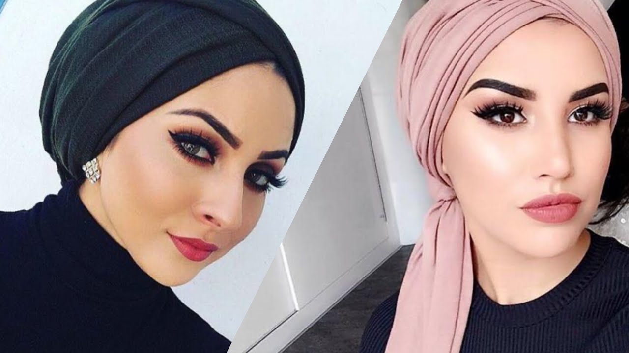 لفات جديدة💙 ل2021لفات حجاب توربان🌻طرق مختلفة🌿//لفات حجاب للبنات😍