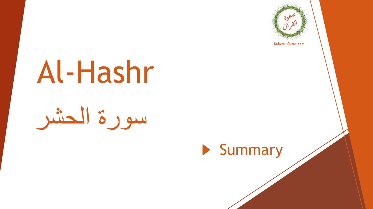 Surah 59: Al-Hashr (Summary) - Brief English Tafseer and Translation by Safwatul Quran