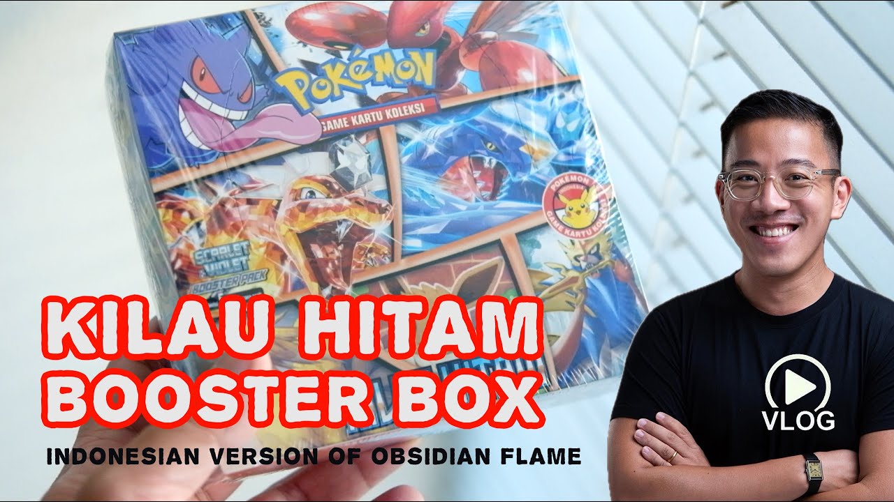UNBOXING KILAU HITAM BOOSTER BOX (INDONESIAN VERSION OF OBSIDIAN FLAME)