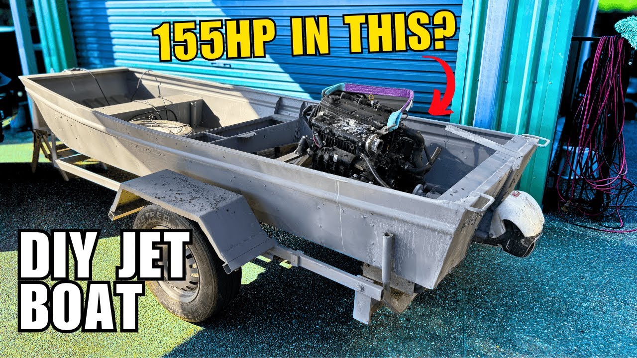I Put a 155HP Sea-Doo Engine in a 12ft Jet Punt (Homemade Jet Boat Build!)