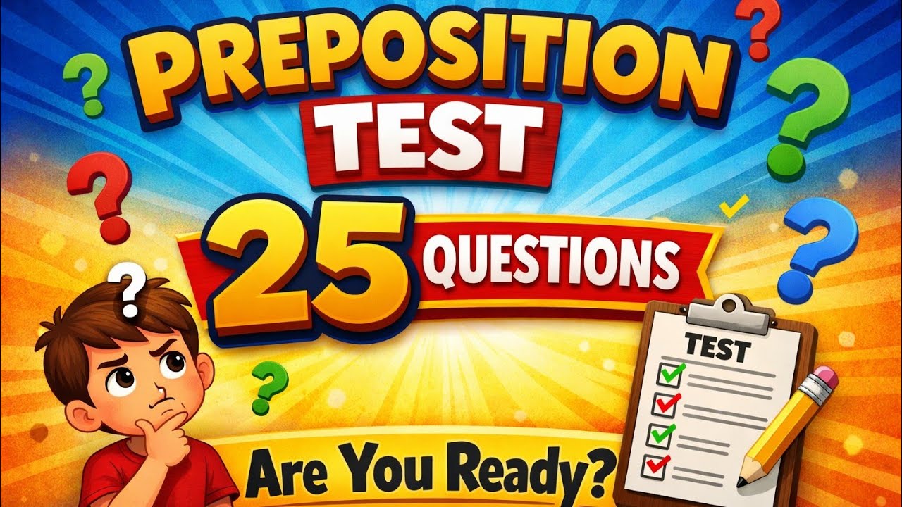  RBSE Class 8-12 Preposition Test | 25 MCQ with Answers | English Grammar 2026