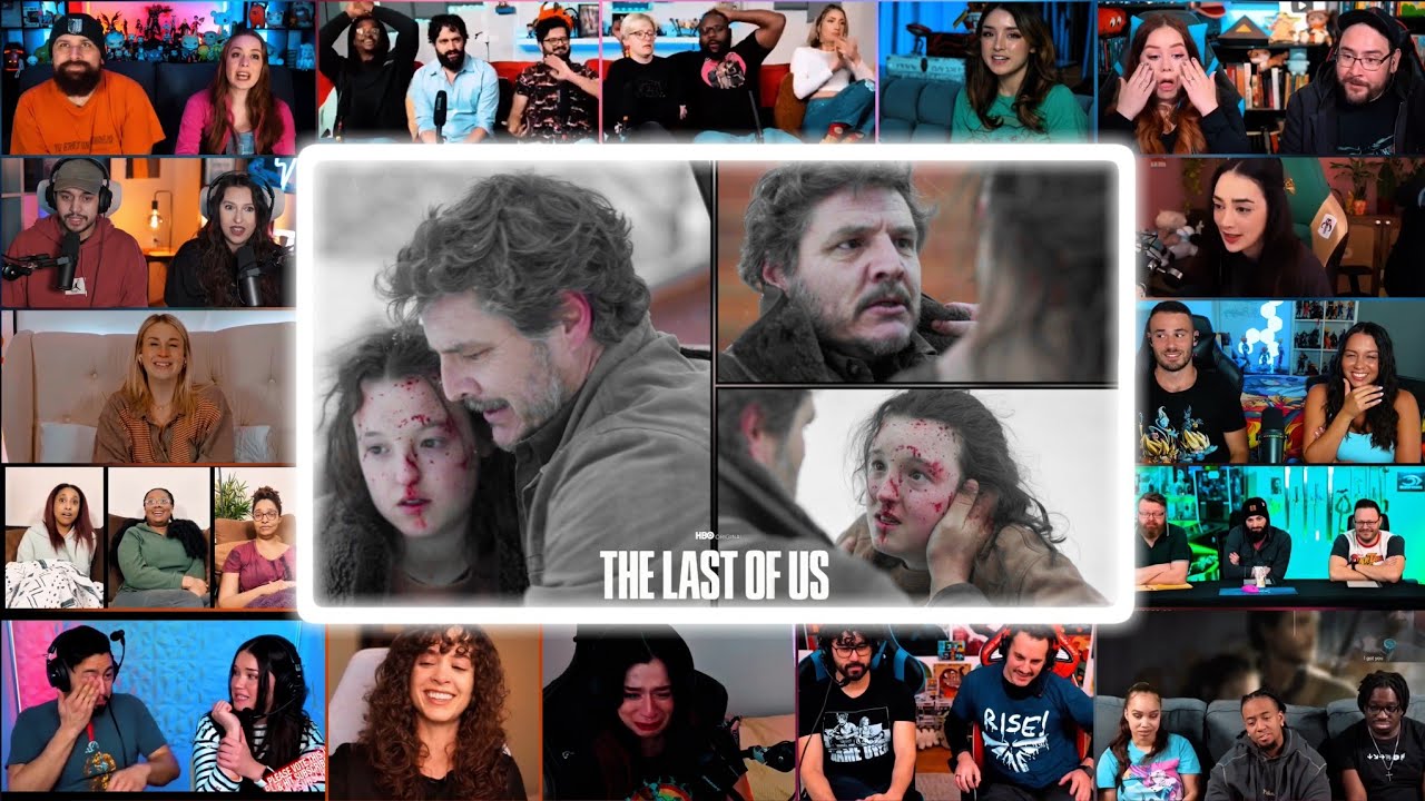 Youtubers Sadly React To JOEL AND ELLIE REUNITE | The Last Of Us Ep 8 Ending Reaction Mashup