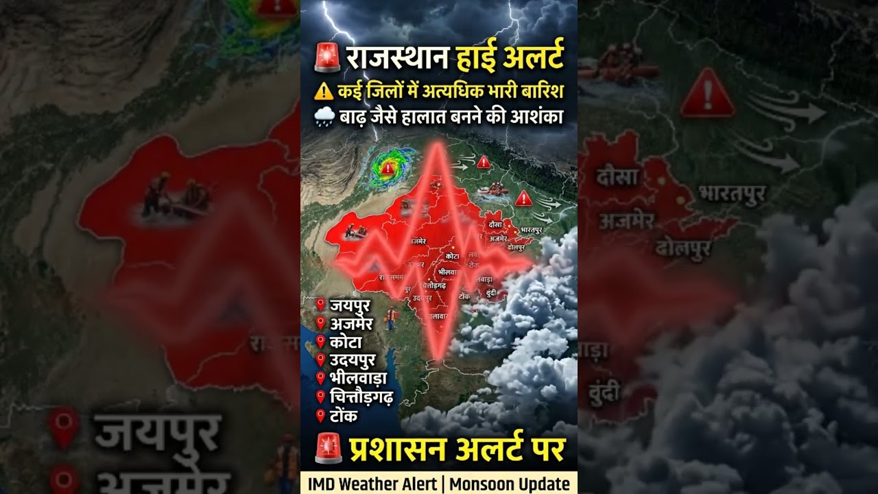 🌧️ Weather in Rajasthan #WeatherUpdate #Monsoon #weather #weathertoday
