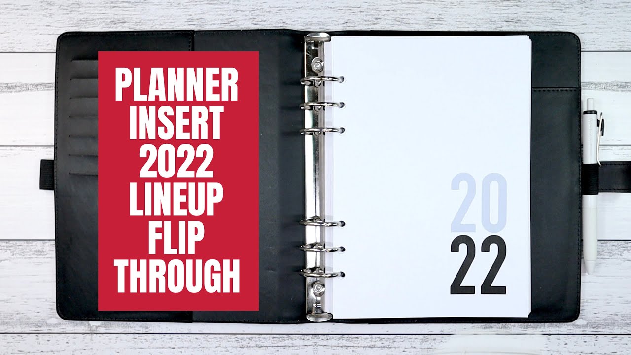 Part 1 - Planner Insert 2022 Line-up Flip Through