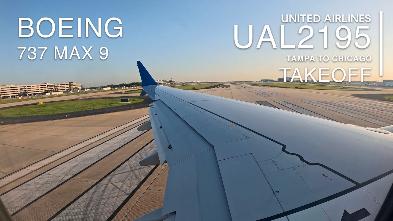 Takeoff [4K]: UAL2195 - Tampa International (KTPA) Airport - Boeing 737 MAX 9 - TPA to ORD