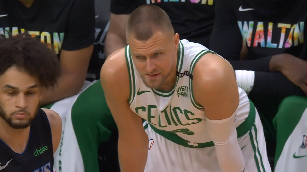 Kristaps Porzingis completely takes over 1st quarter of Game 1 vs Mavs 😳
