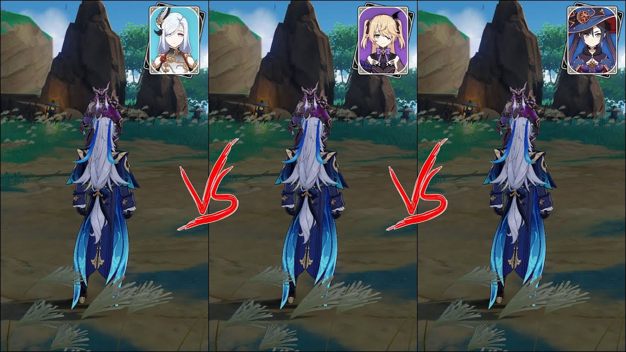 Shenhe vs Fischl vs Mona - Who is the best for the last slot in Neuvillette Hypercarry Team?