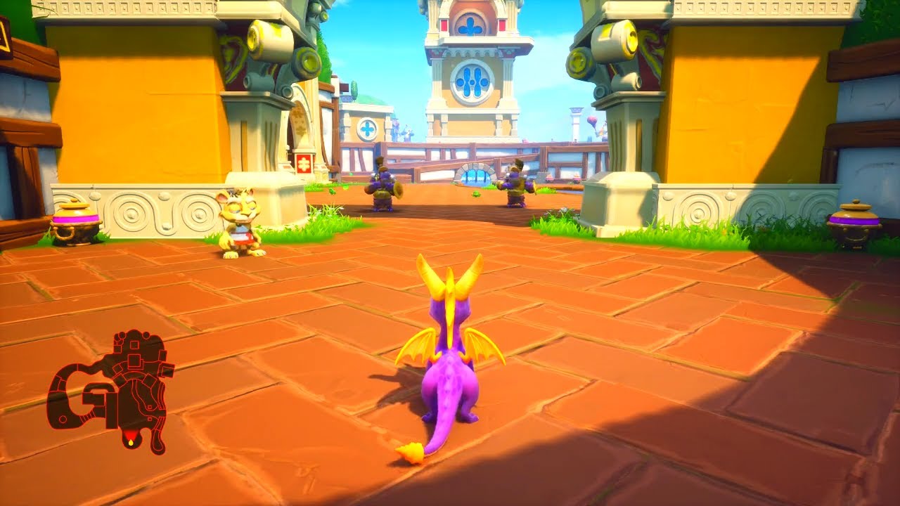 Sunny villa all gems and how to get the door open - Spyro