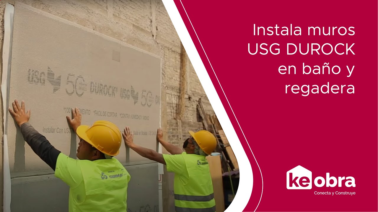 Cómo instalar #USGDUROCK® en muros de baño.