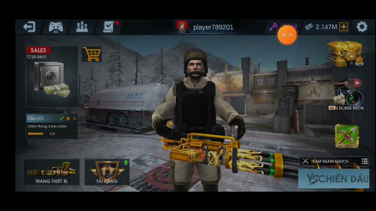 reveiw mod online strike ( 1 hit, vôn hạng tài nguyên, vô hạng key, bắn liên tục, mở hộp miễn phí
