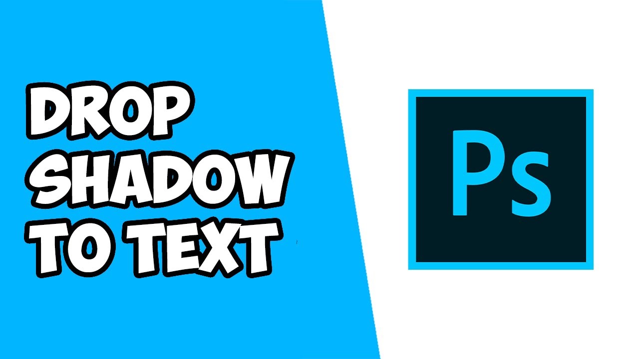 How To Add Drop Shadow To Text in Adobe Photoshop