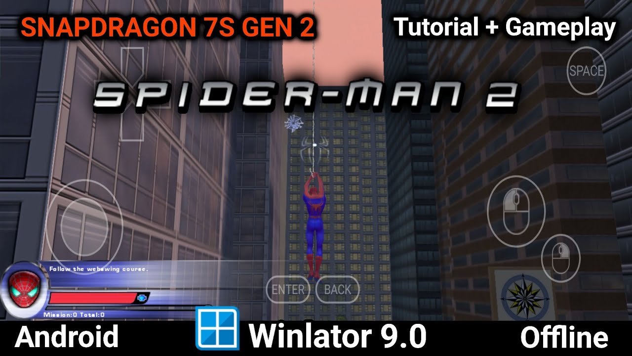 Spider-Man 2: Игра | Winlator 9.0 (эмулятор Windows) Android | Snapdragon 7s Gen 2