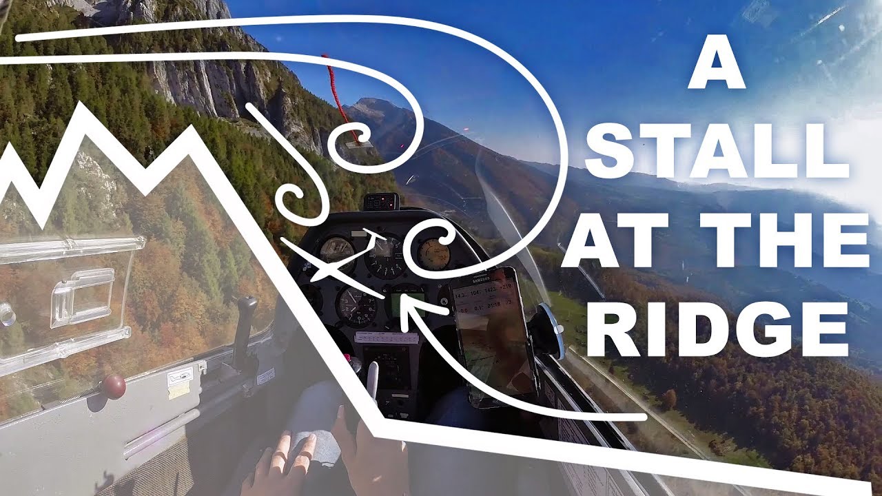 A glider stall at the ridge - Remember to fly fast ;)