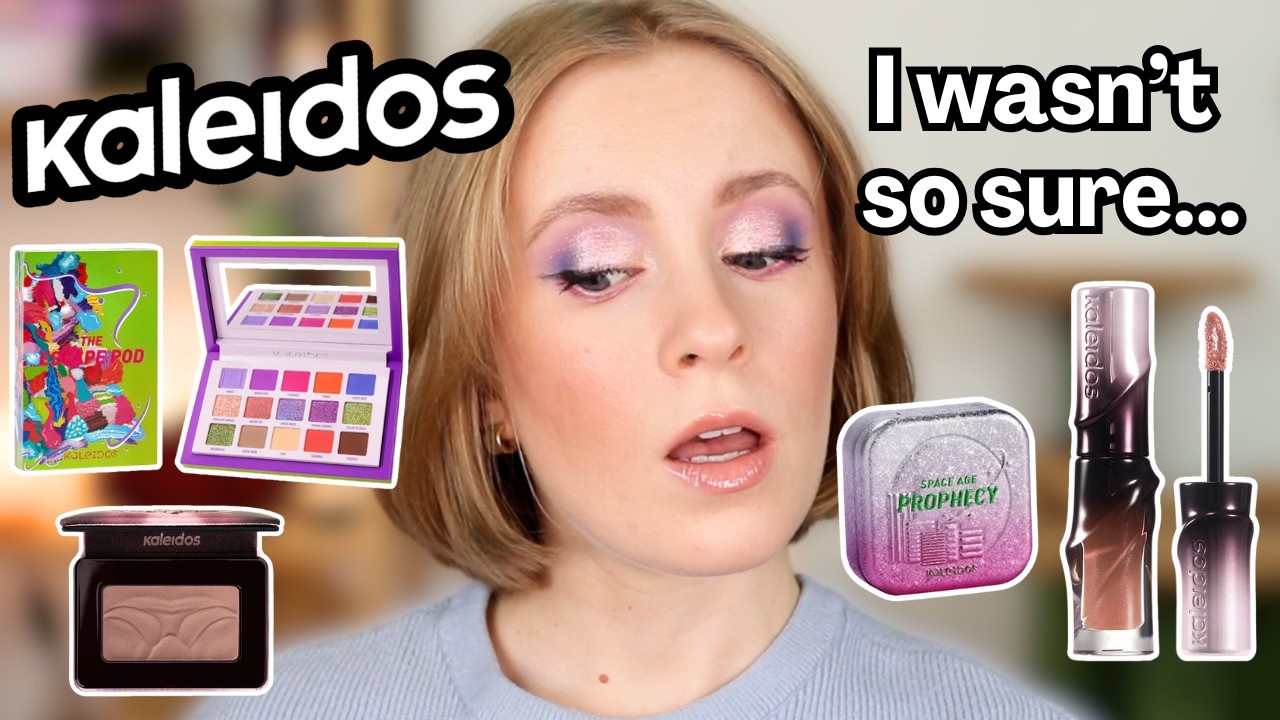 Let's try KALEIDOS Makeup: Mono Blush, Space Age Highlighter, Escape Pod Palette & more!