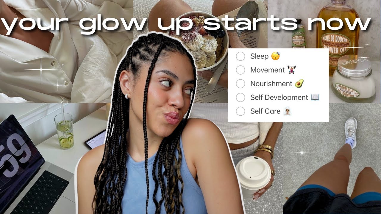 how to START your glow up journey & keep it PERMANENT in 30 days ✨ HABIT TRACKER & TEMPLATES ✨