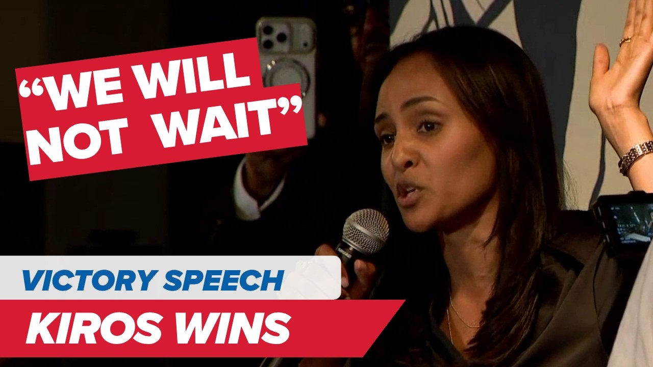 'We will not wait' - 29-year-old Democratic Socialist Melat Kiros victory speech | COLORADO ELECTION