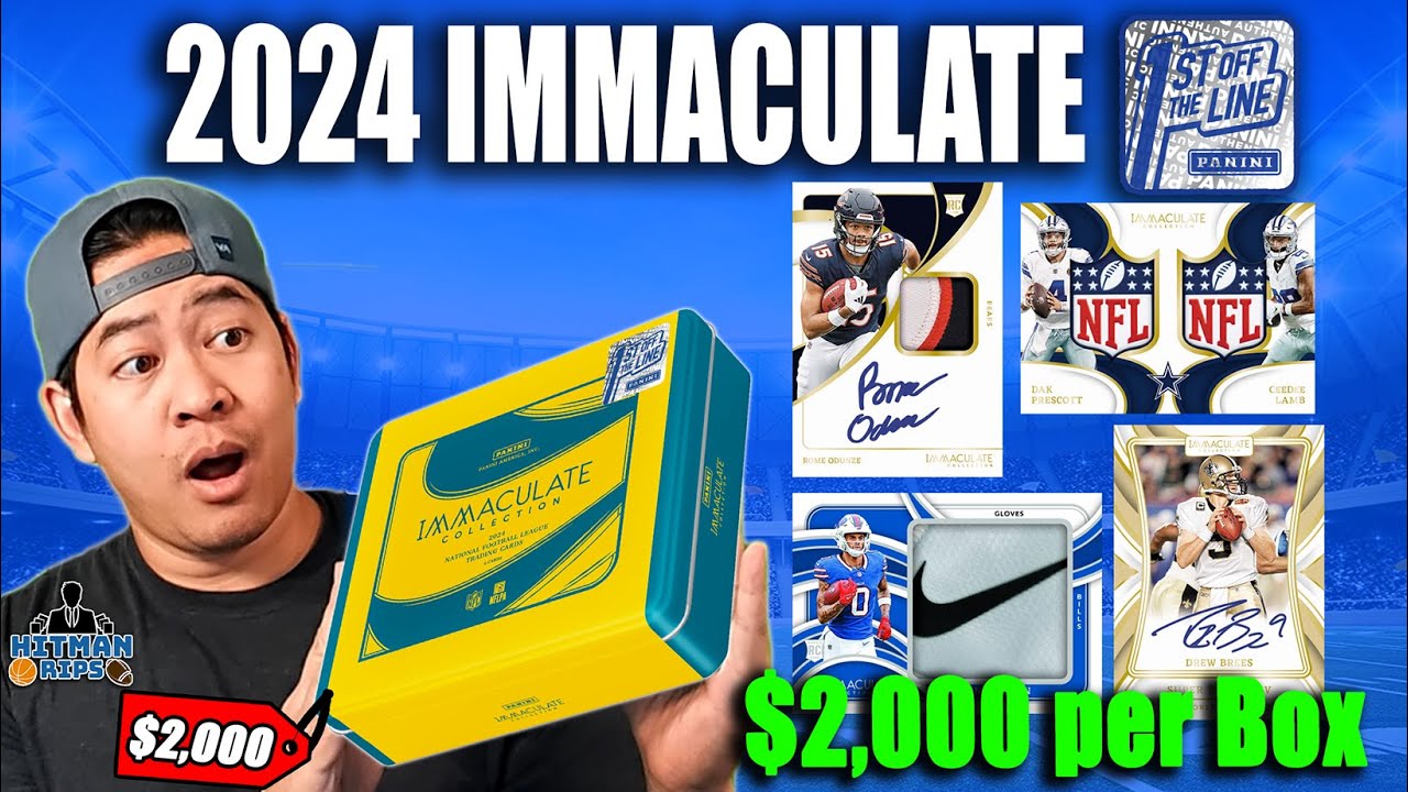 $2,000+ per Box - 2024 Immaculate 1st Off The Line (FOTL) Football Box