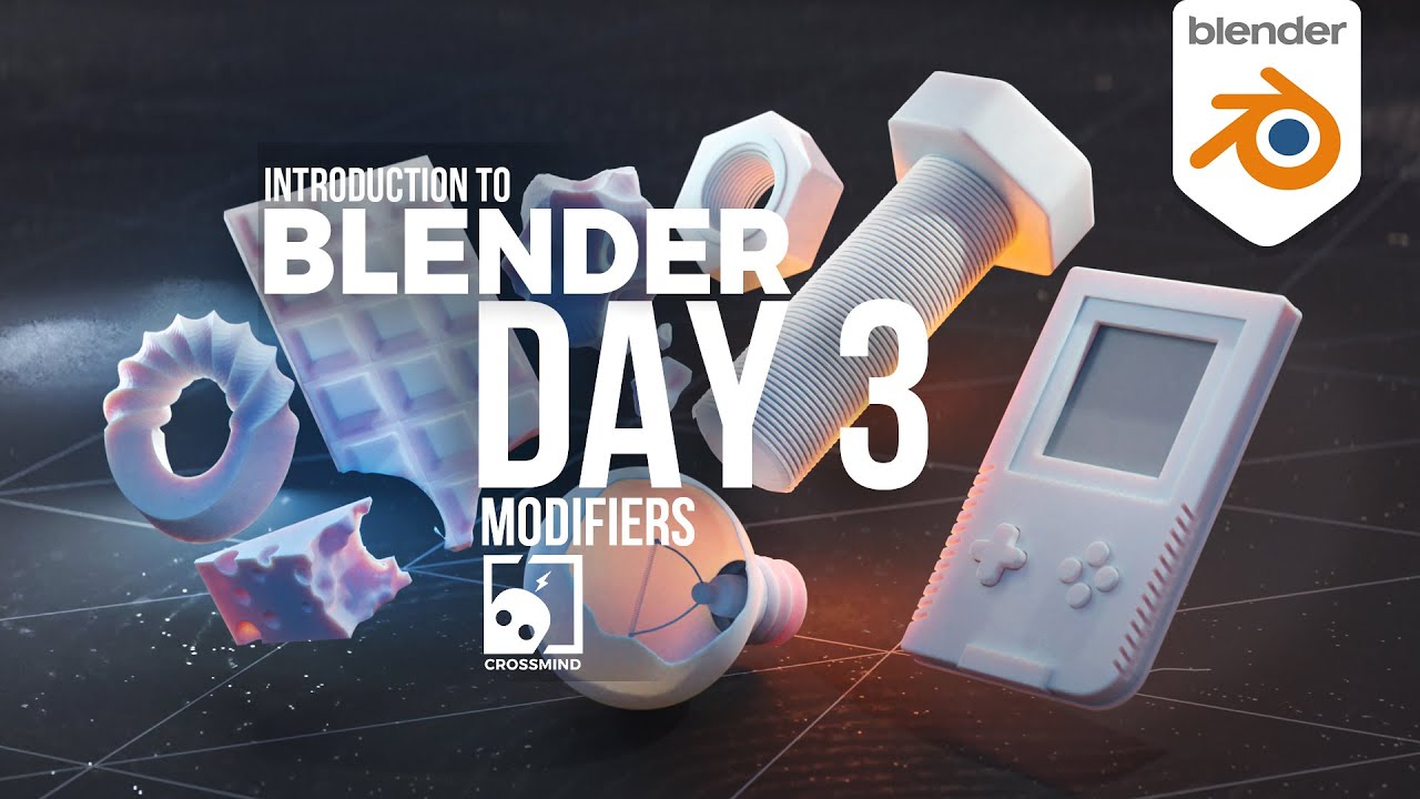 Blender Day 3 - Modifiers -  Introduction Series for Beginners