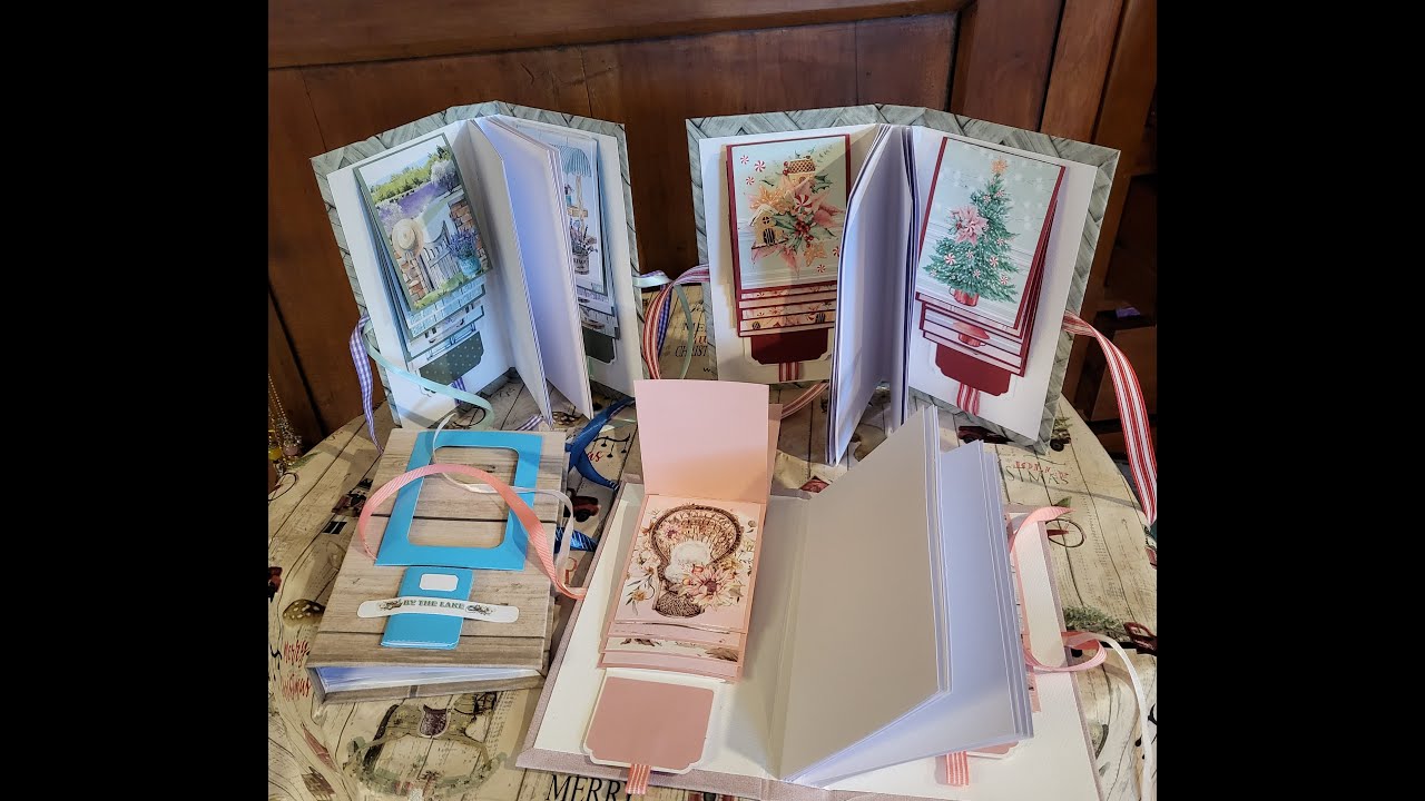 Epatant ce mini album avec 2 cascades TUTO 2 #scrapbooking