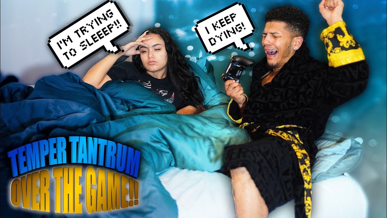 I THREW A TEMPER TANTRUM AT 4AM PRANK ON GF *HILARIOUS REACTION*