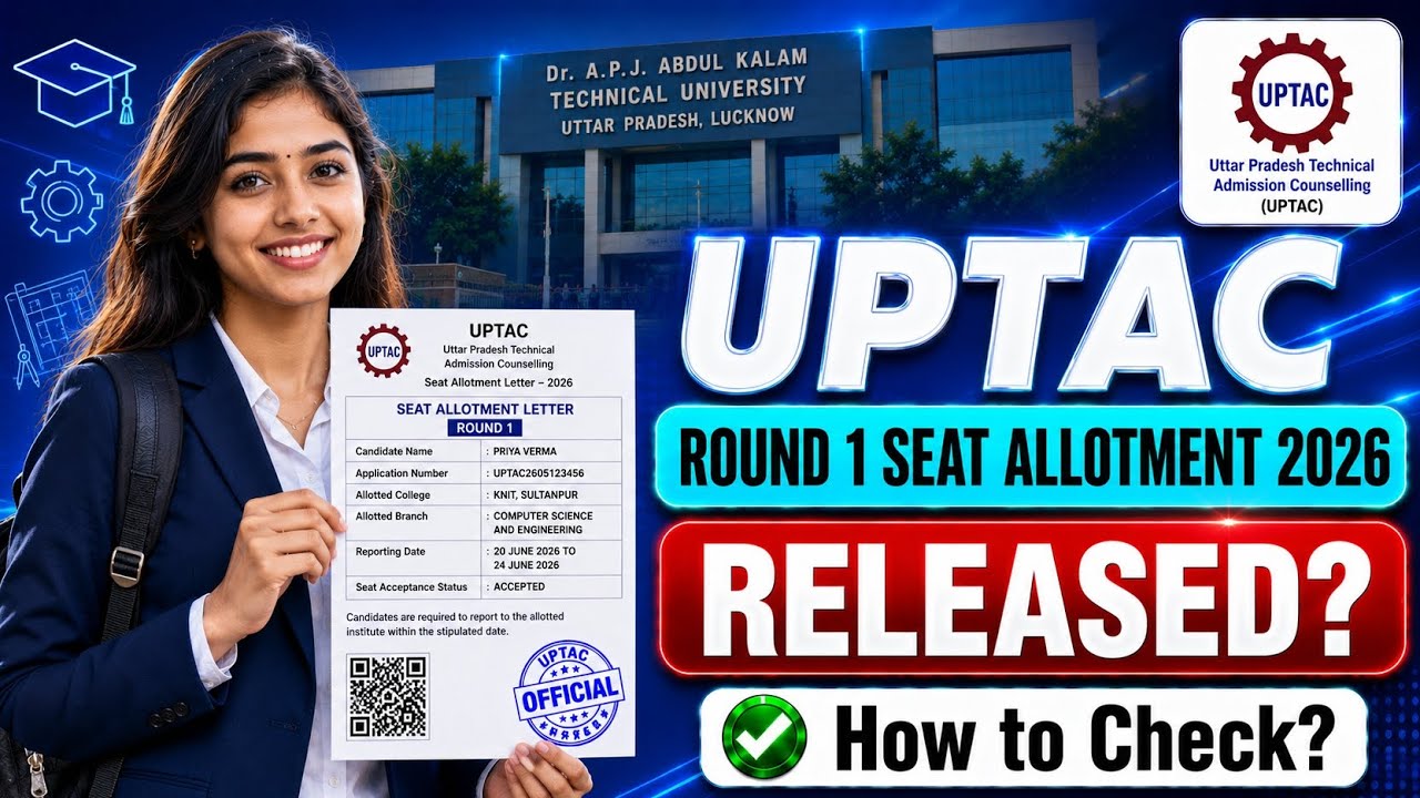 uptac round 1 allotment 2026 | uptac first seat allotment 2026