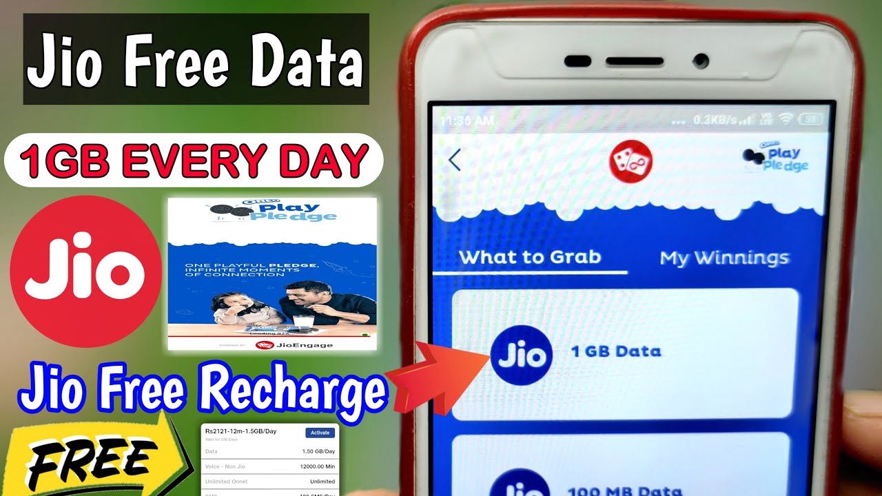 Jio New Offer | Oreo Play Pledge | Free Jio Win Every Day 1GB Data | Jio Free Recharge | Jio