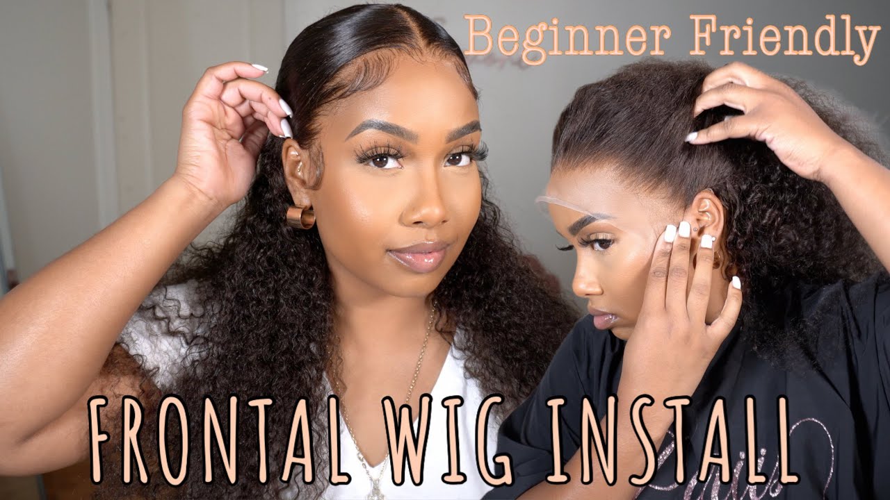 How To: Easy Way To Install A Lace Frontal Wig + Styling || Ft. Alididi Hair